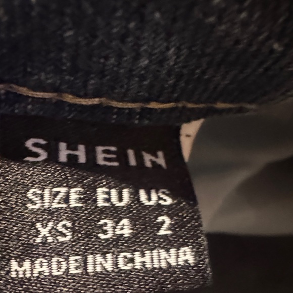 SHEIN Light Blue Distressed Wide-Leg Jeans - Picture 3 of 3